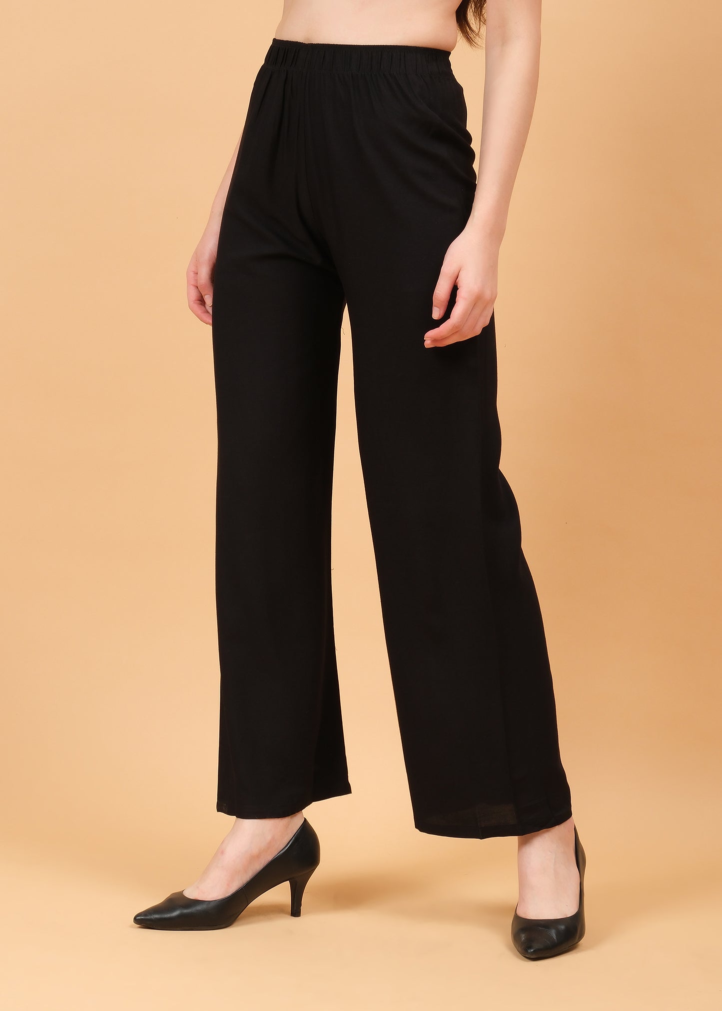Stylish Women's Palazzo - Black