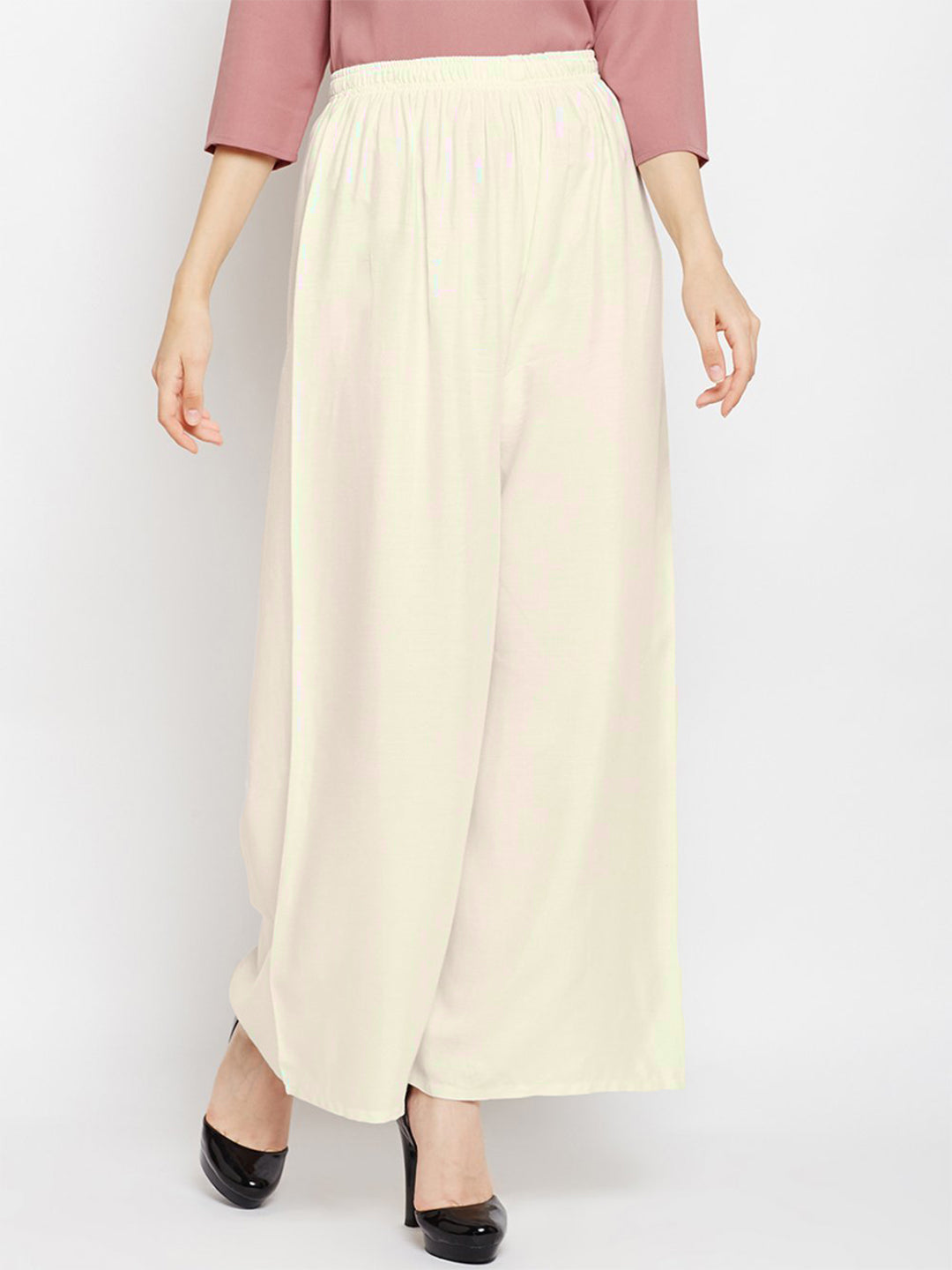Stylish Women's Palazzo - Off White