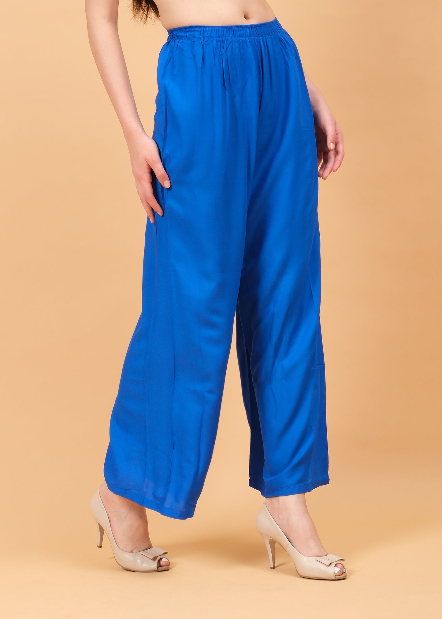 Stylish Women's Palazzo - Royal Blue