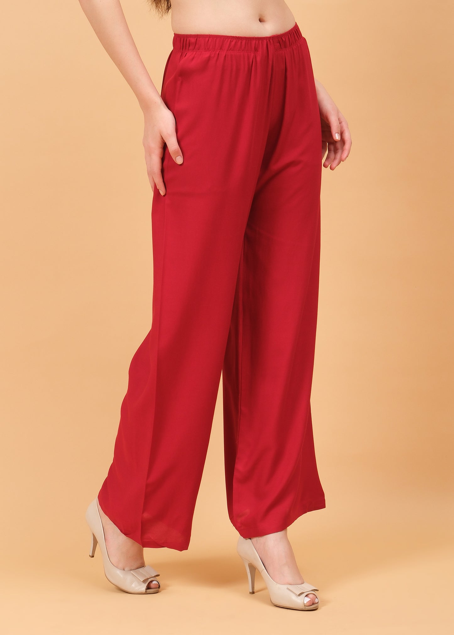 Stylish Women's Palazzo - Maroon