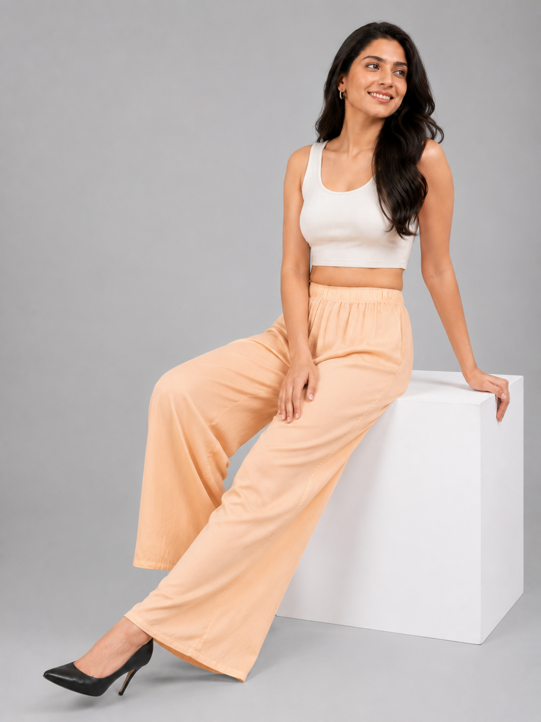 Stylish Women's Palazzo - Peach