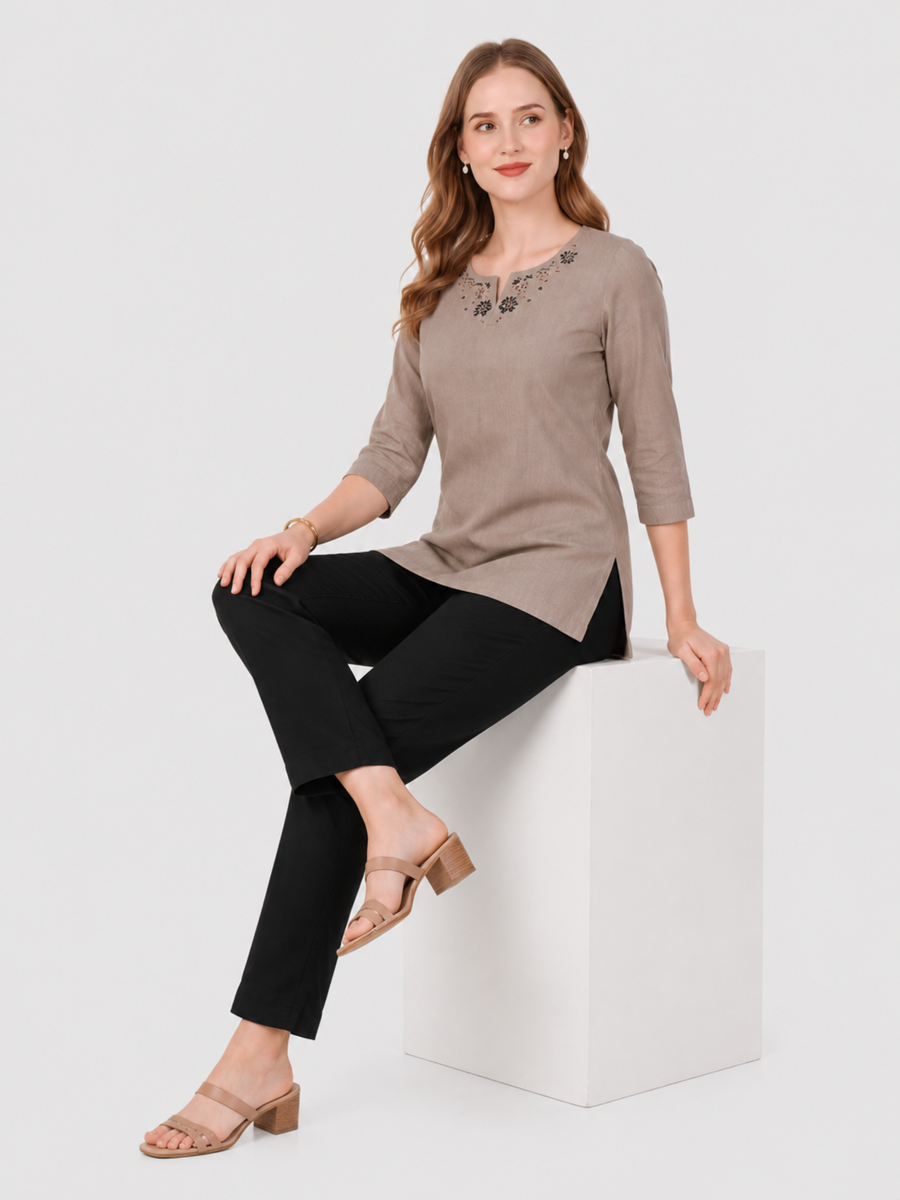Stylish Women's Rayon Kurti Pants - Black