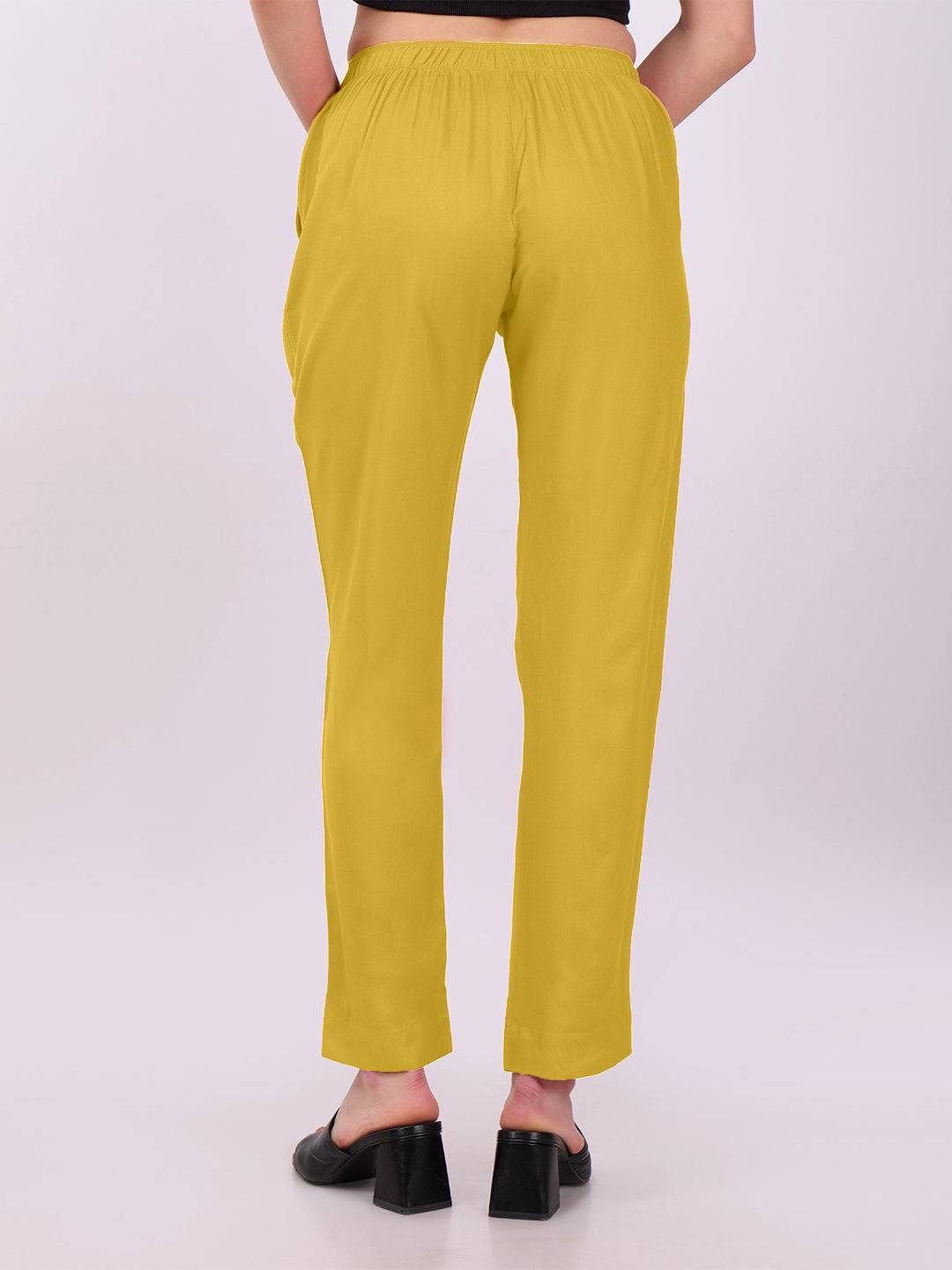 Stylish Women's Rayon Kurti Pants - Mustard