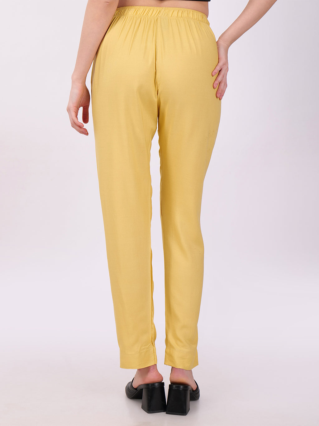 Stylish Women's Rayon Kurti Pants - Golden