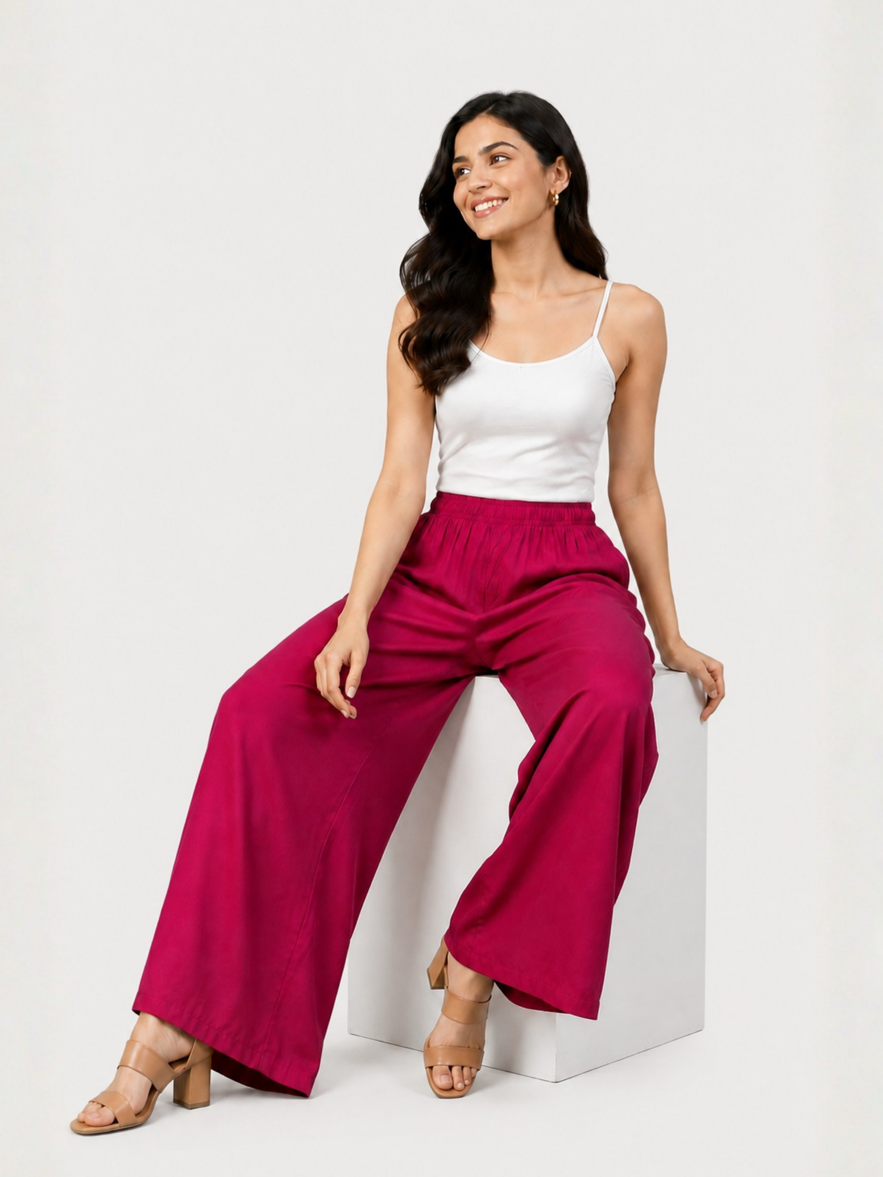 Stylish Women's Palazzo - Magenta