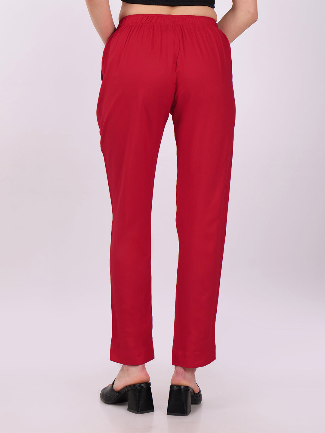 Stylish Women's Rayon Kurti Pants - Maroon