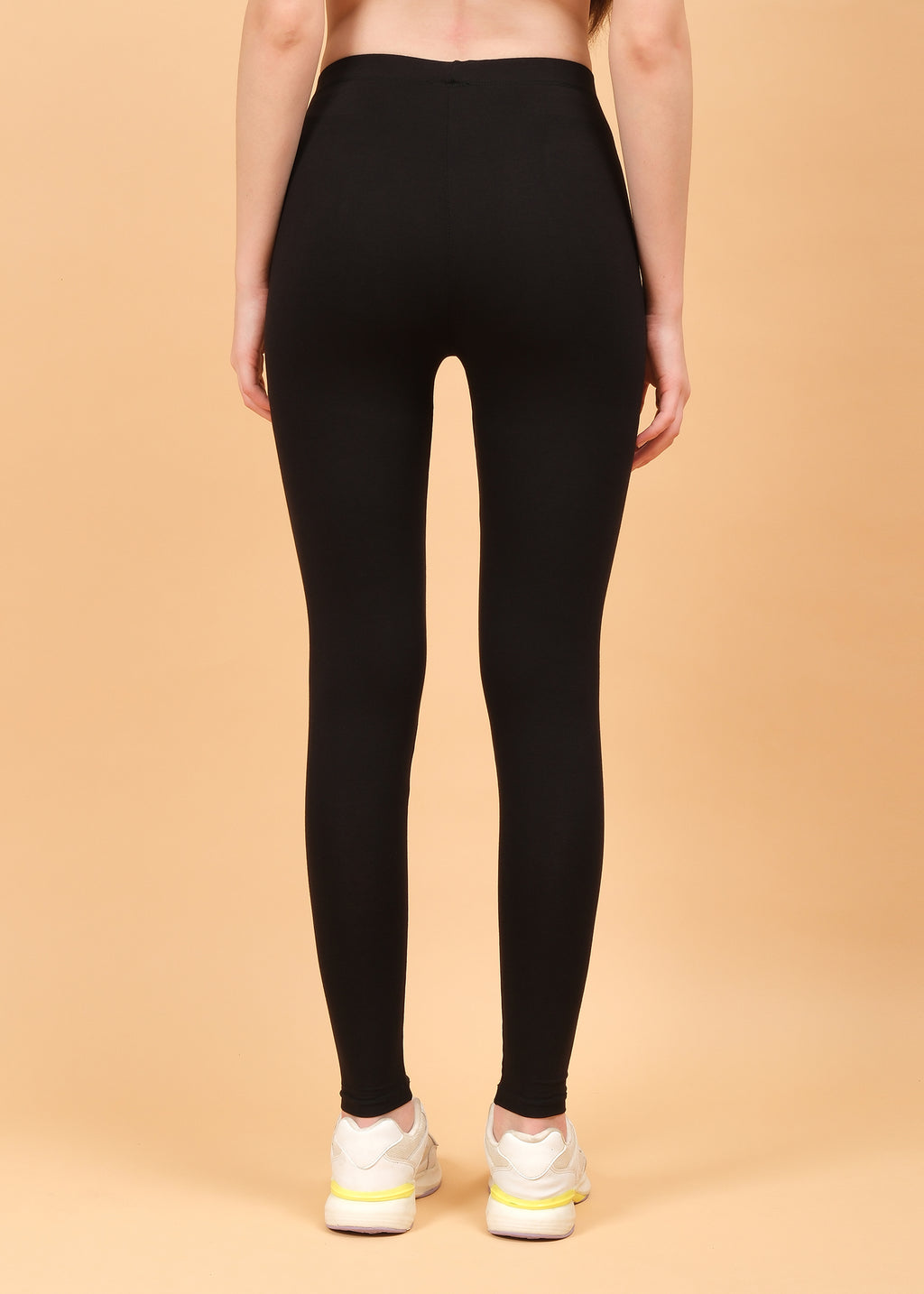 Women Ankle Length Leggings - Black