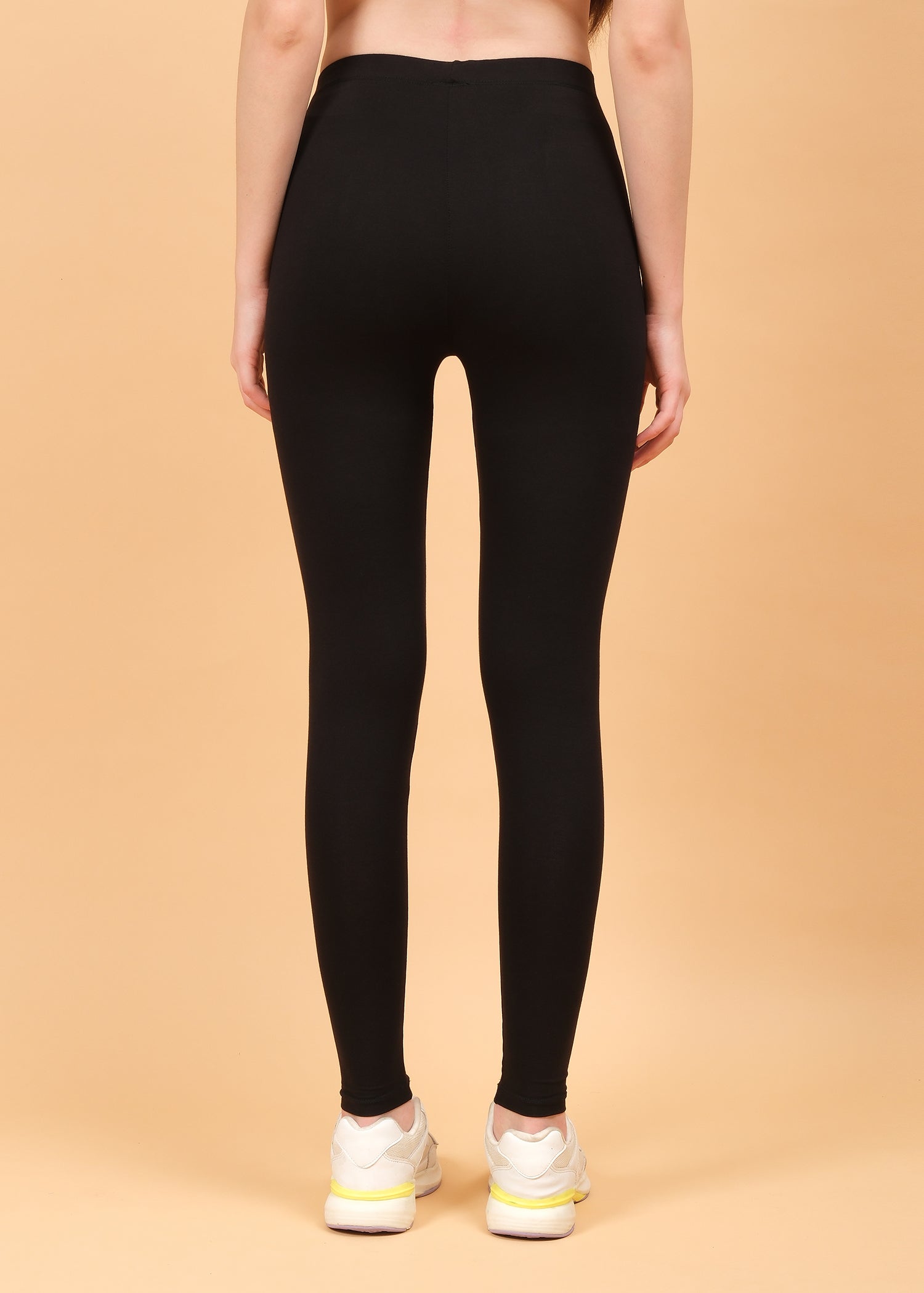 Women Ankle Length Leggings - Black