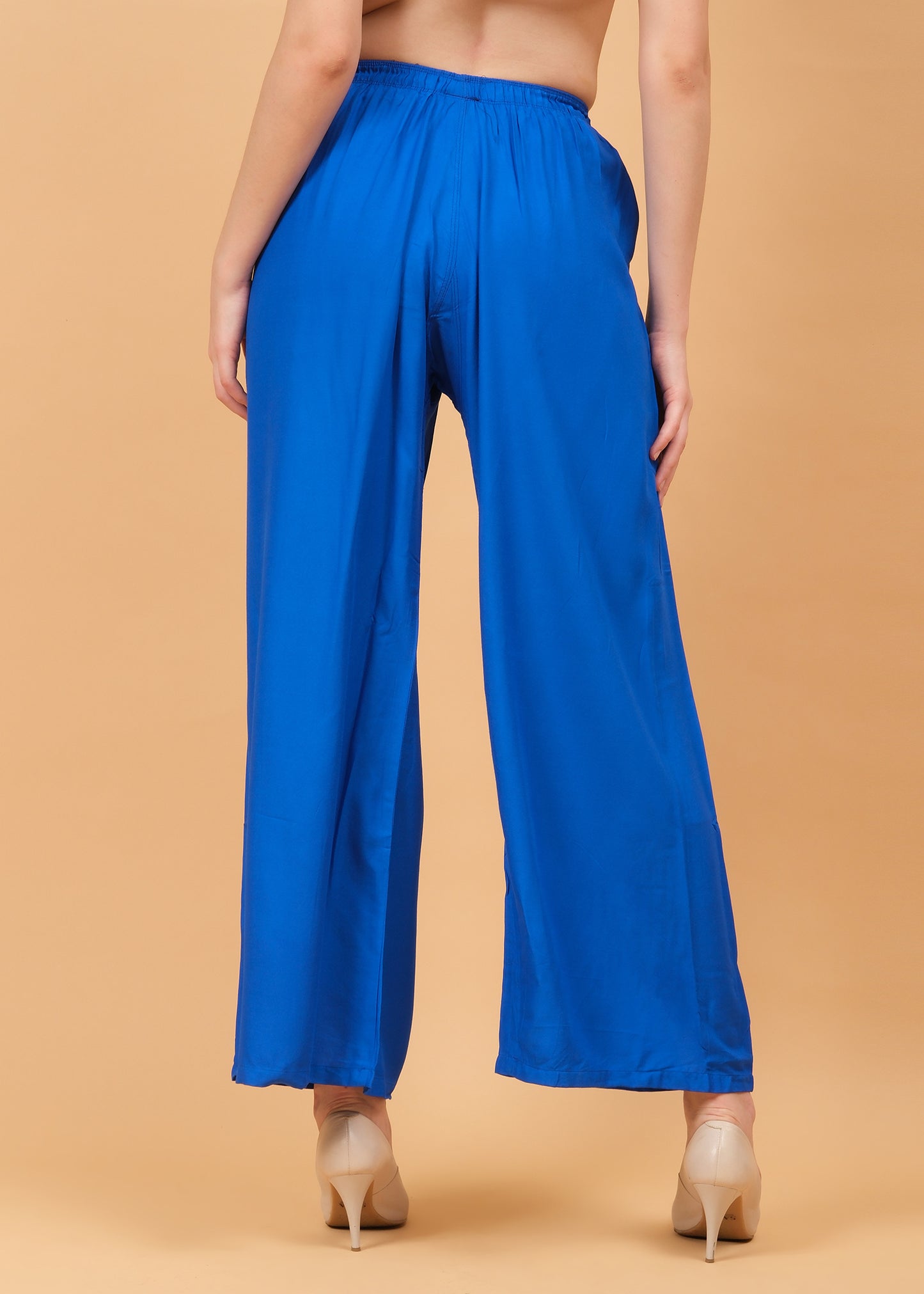 Stylish Women's Palazzo - Royal Blue