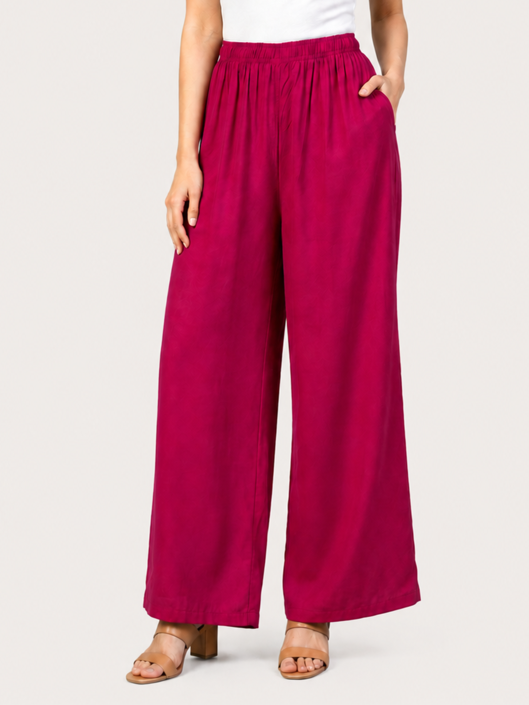Stylish Women's Palazzo - Magenta