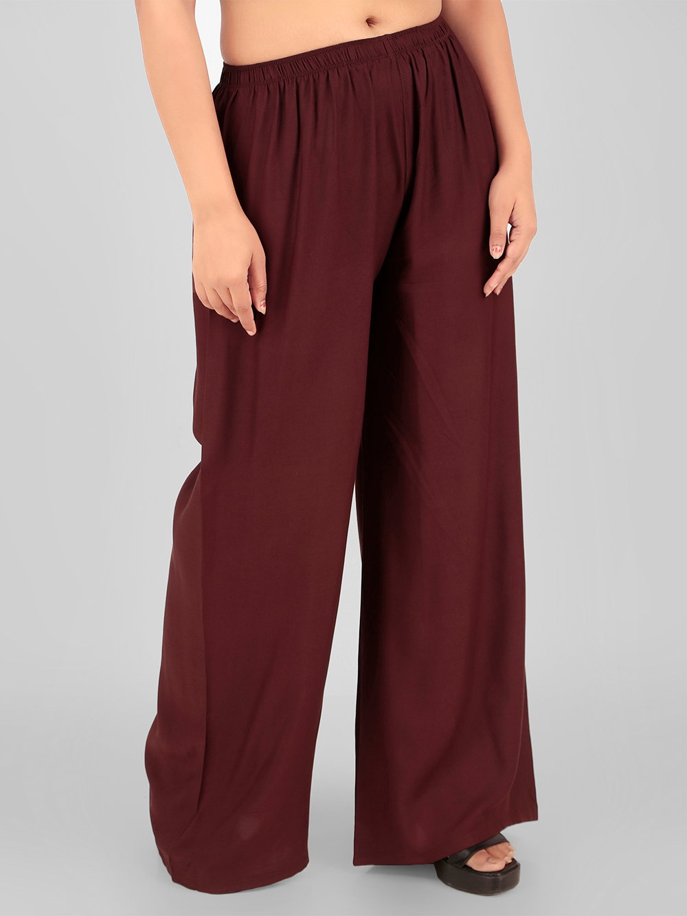 Stylish Women's Palazzo - Coffee Brown
