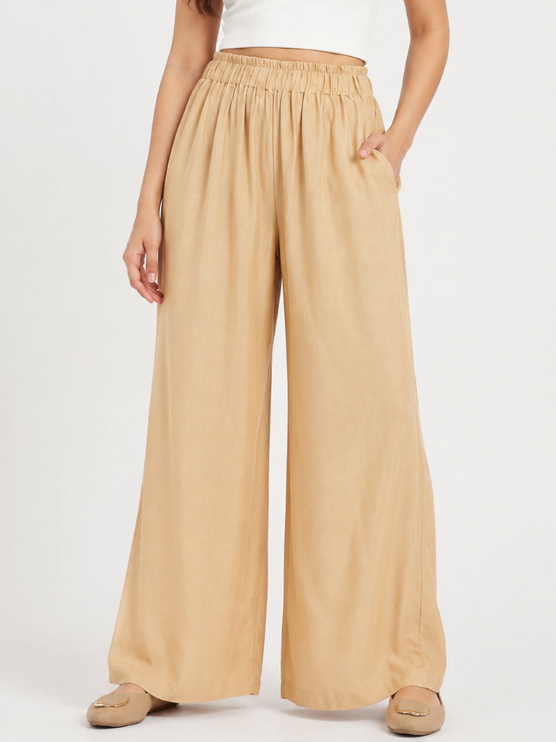 Stylish Women's Palazzo - Golden