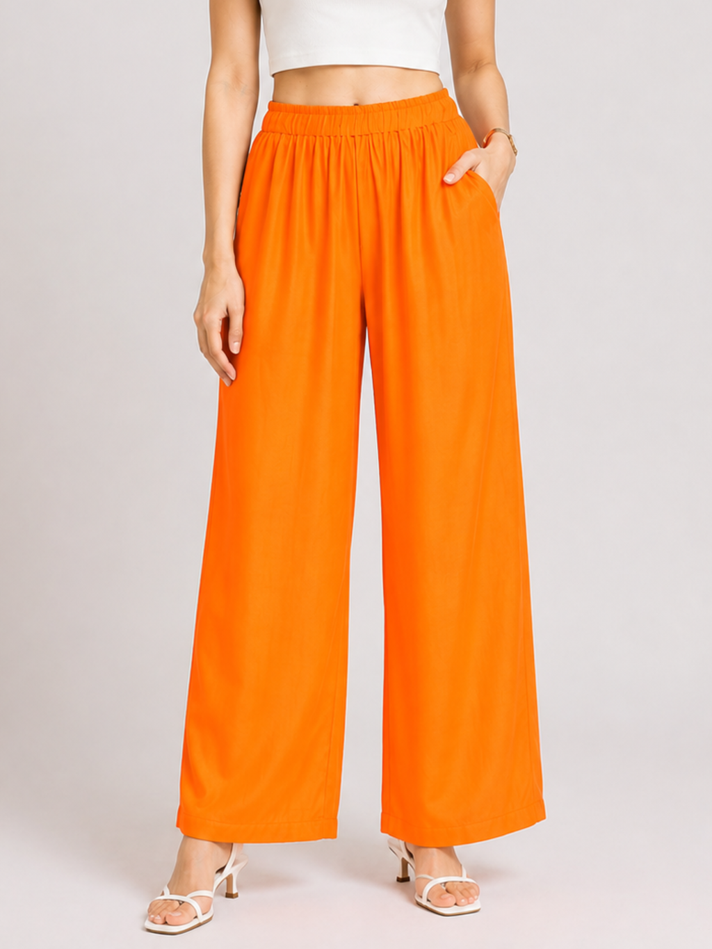 Stylish Women's Palazzo - Orange