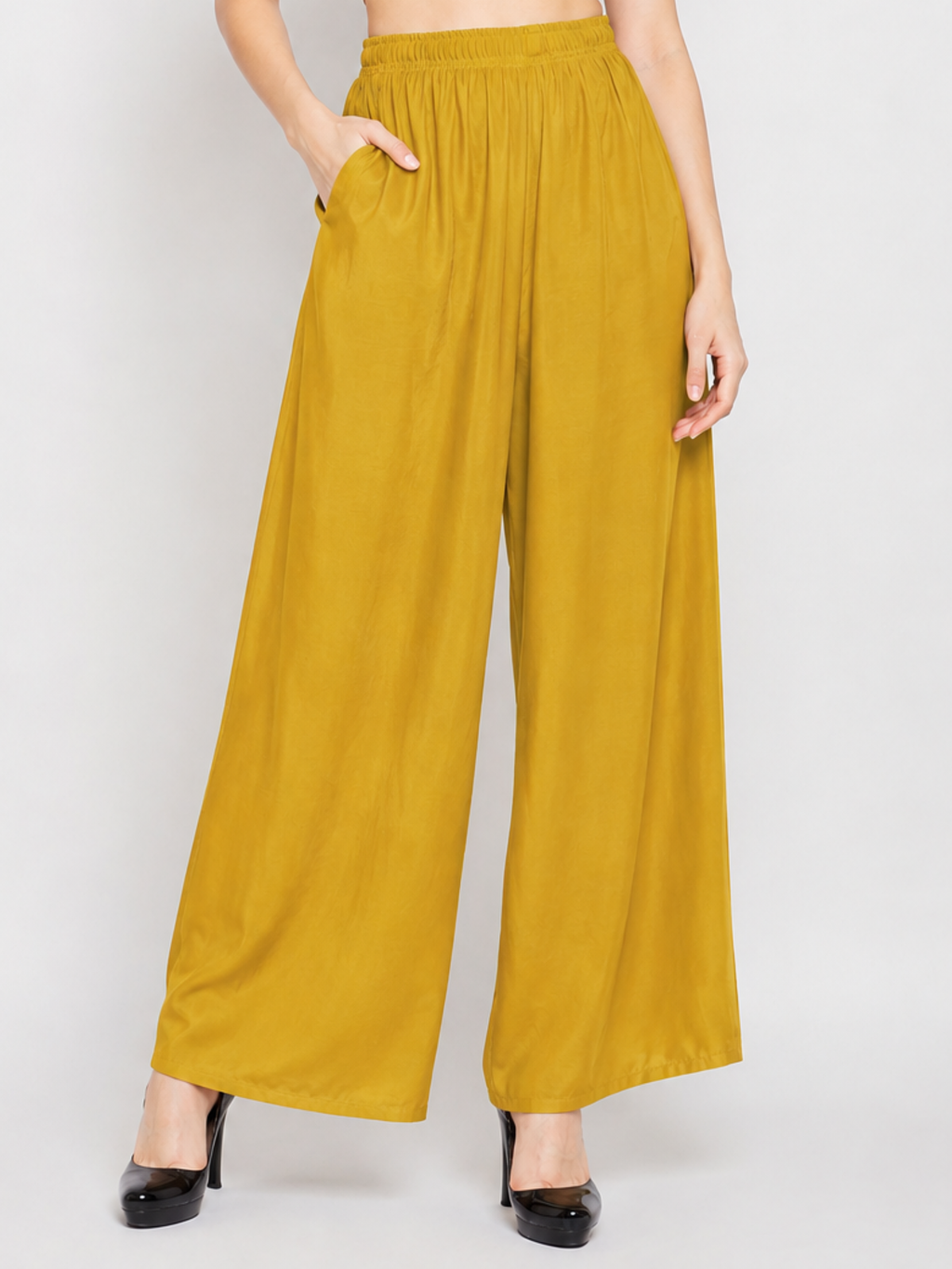 Stylish Women's Palazzo - Mustard