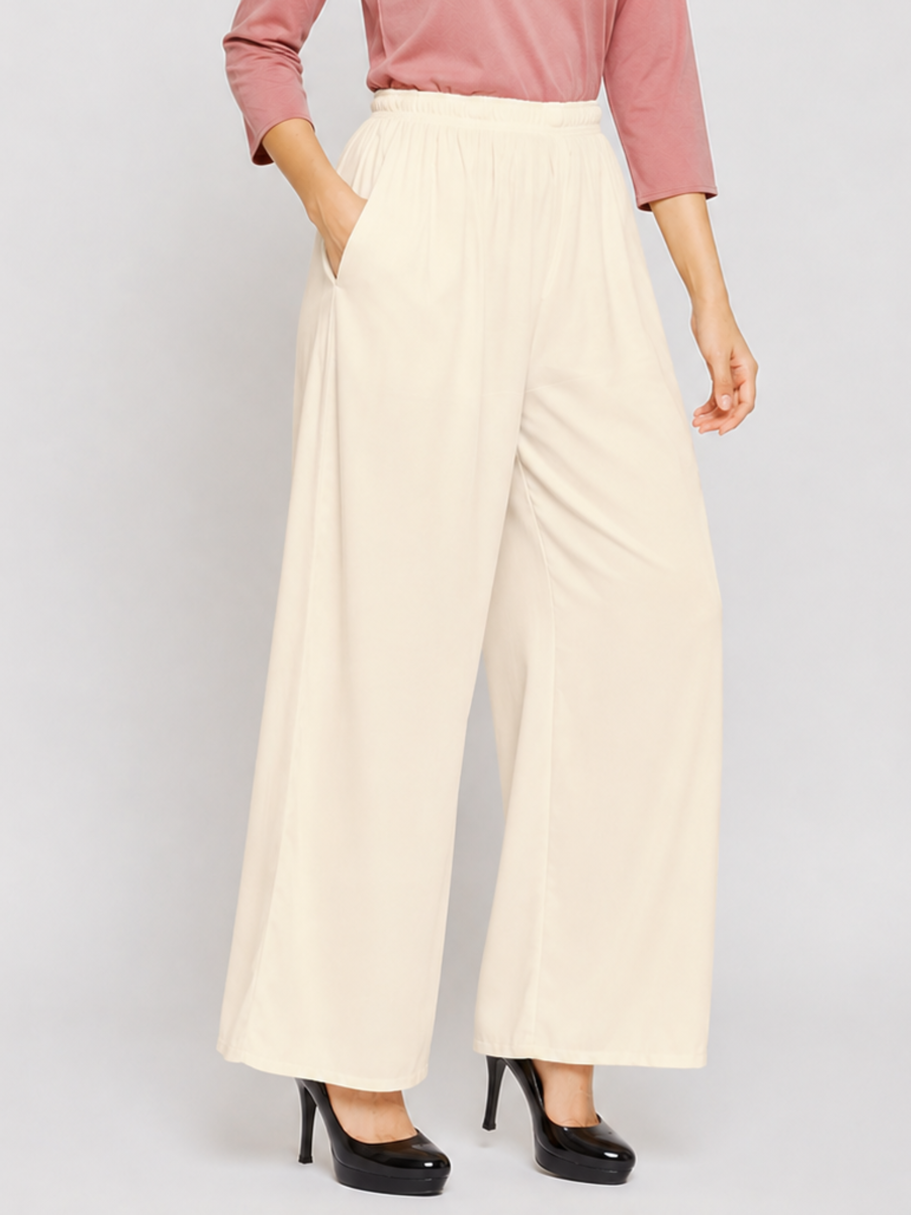 Stylish Women's Palazzo - Off White