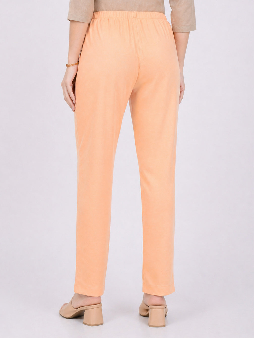 Stylish Women's Rayon Kurti Pants - Peach