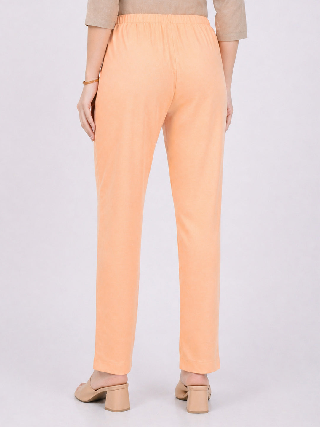 Stylish Women's Rayon Kurti Pants - Peach