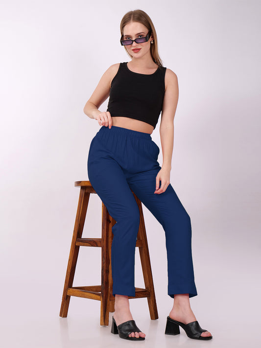 Stylish Women's Super Soft Pants - Royal Blue