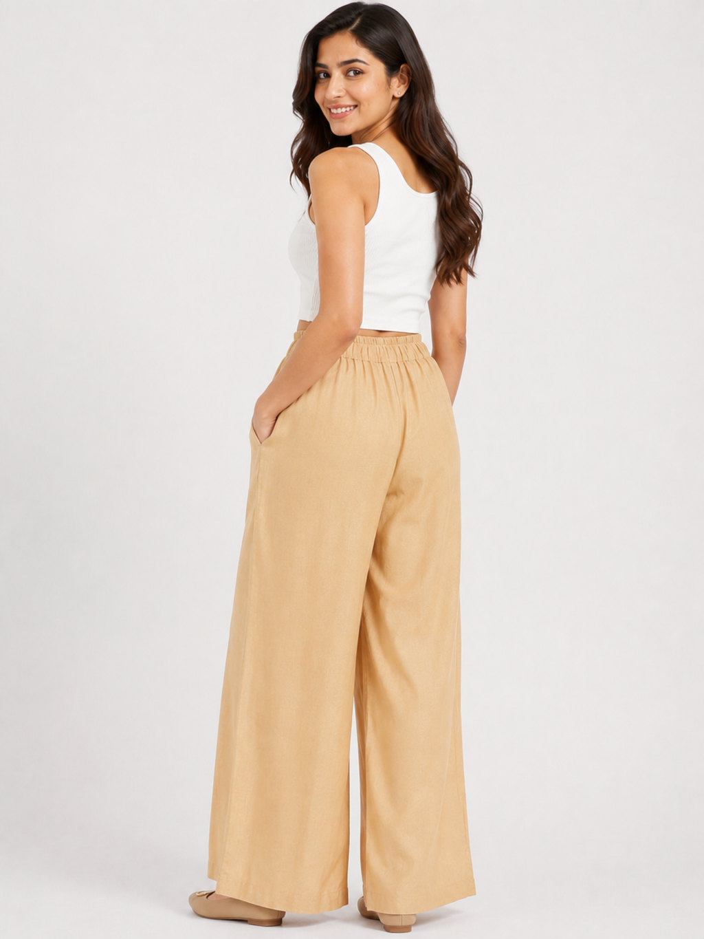 Stylish Women's Palazzo - Golden