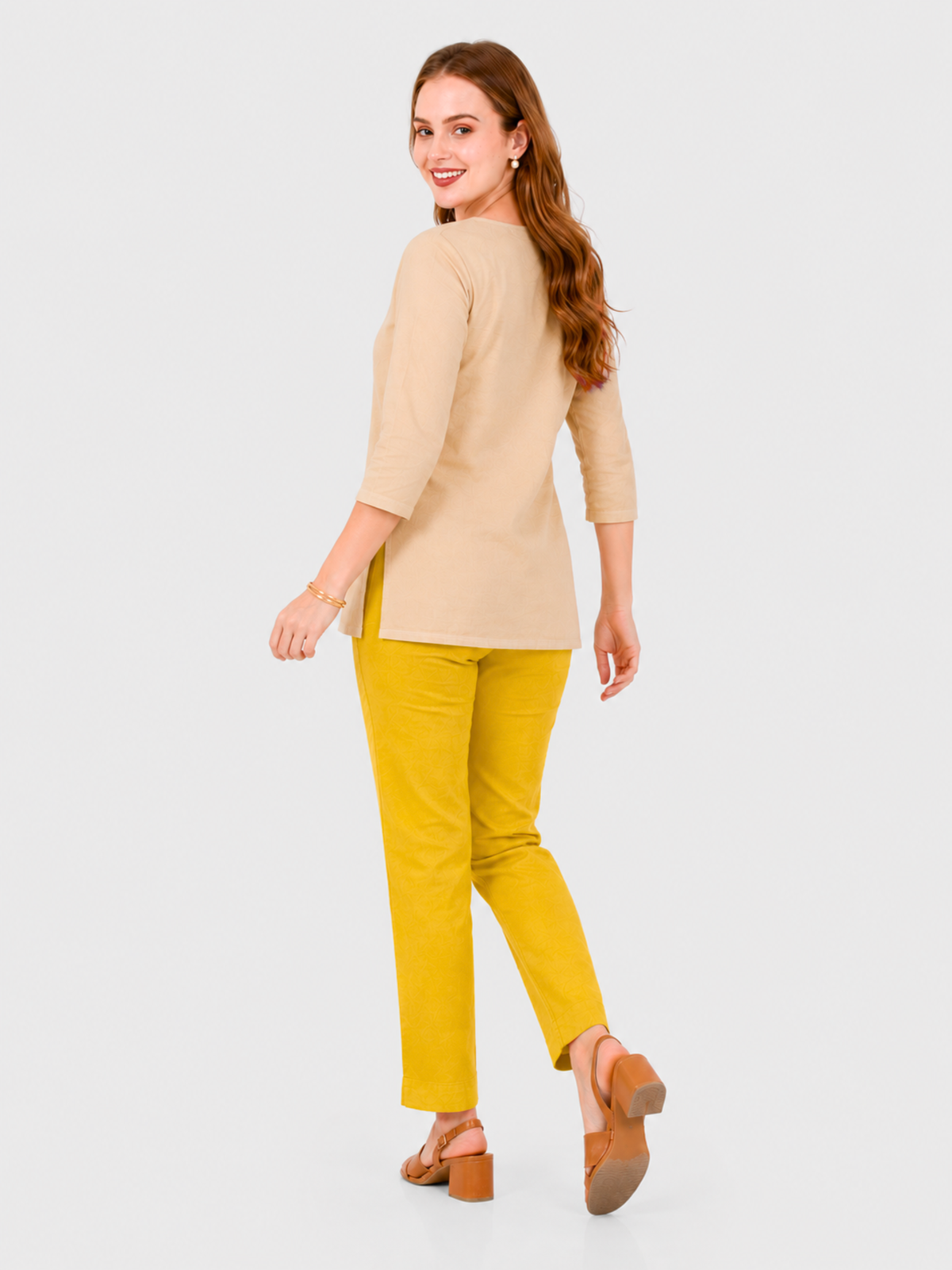 Stylish Women's Rayon Kurti Pants - Mustard