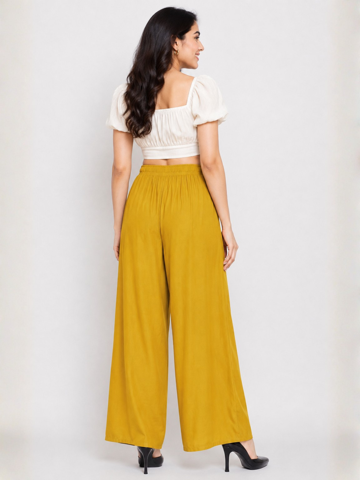 Stylish Women's Palazzo - Mustard