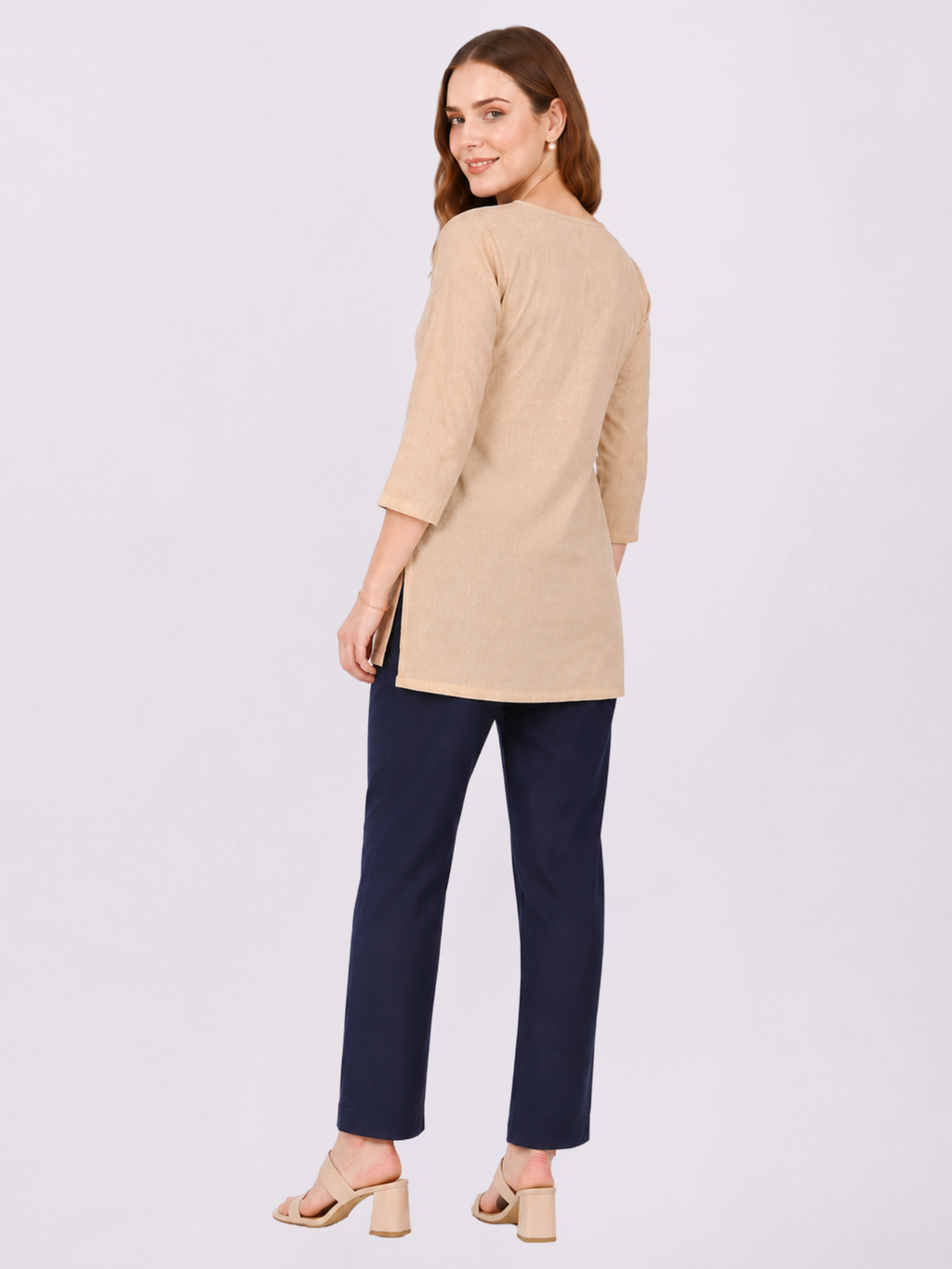 Stylish Women's Rayon Kurti Pants - Navy Blue