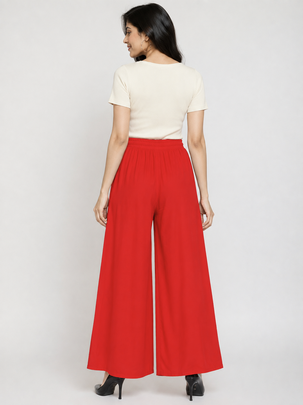 Stylish Women's Palazzo - Red