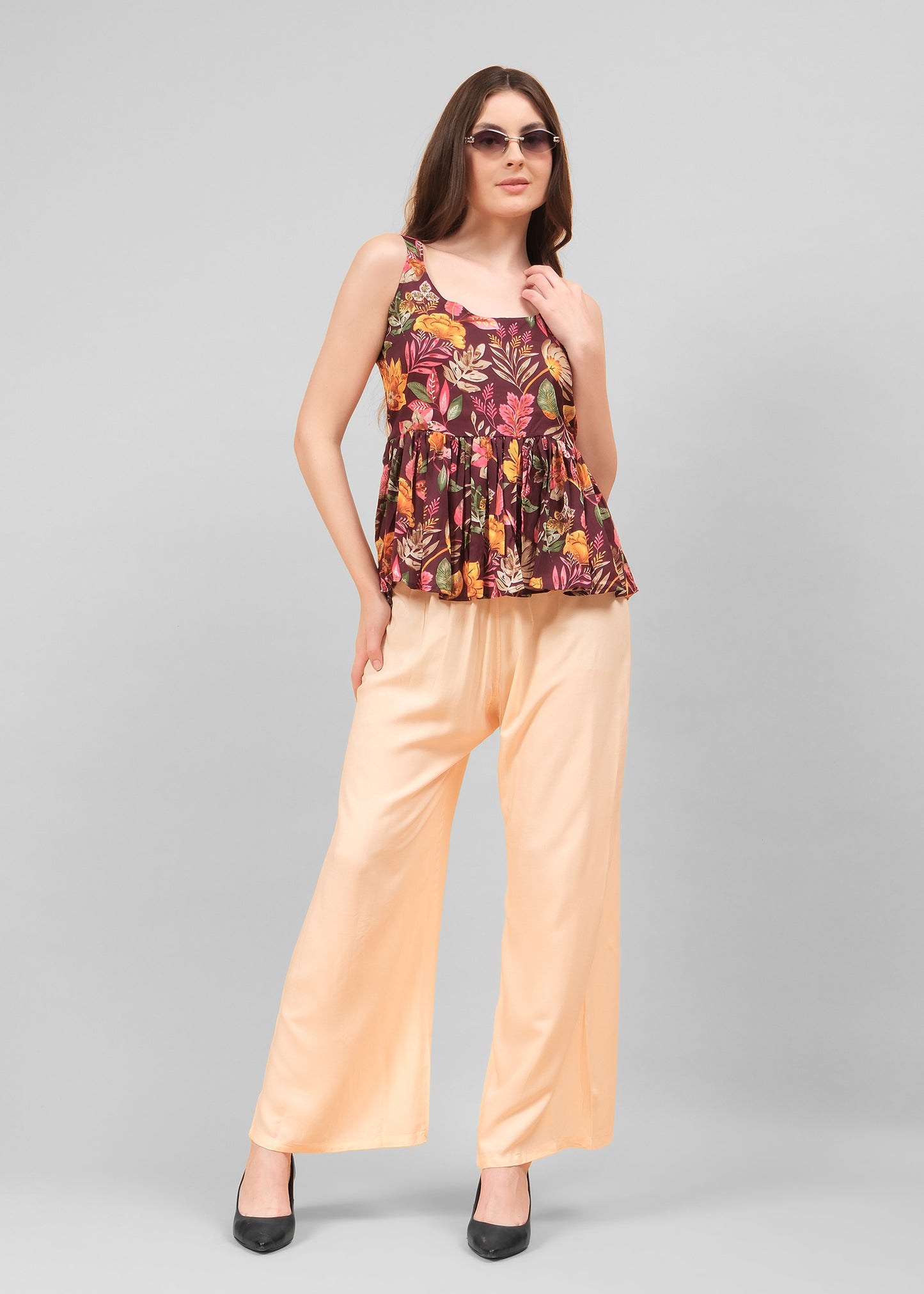 Stylish Women's Palazzo - Peach