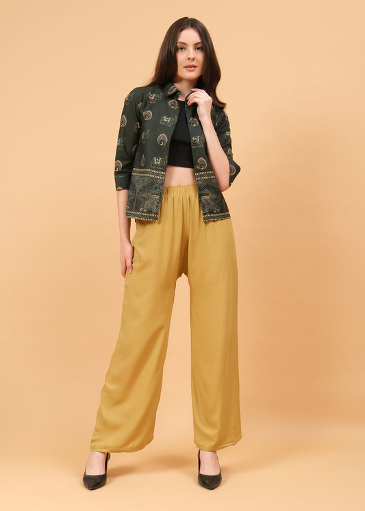Stylish Women's Palazzo - Golden