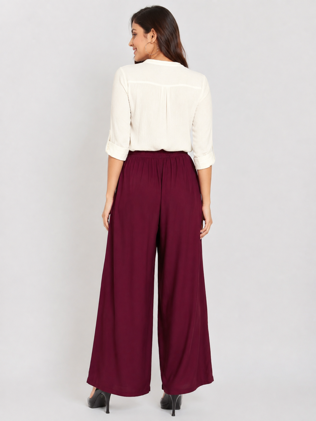 Stylish Women's Palazzo - Wine