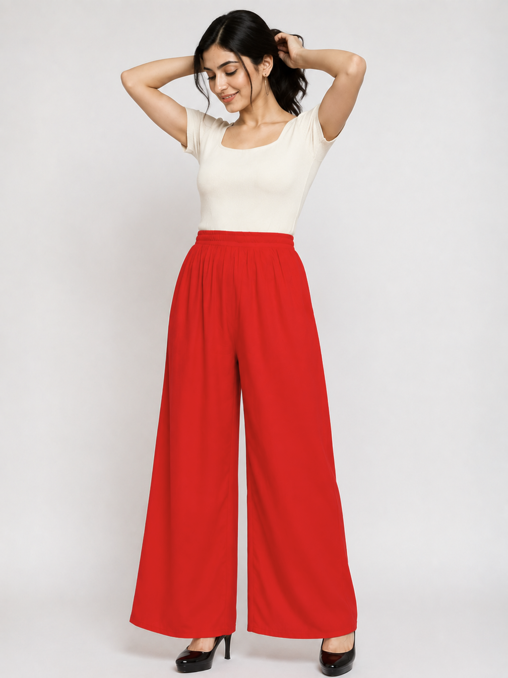 Stylish Women's Palazzo - Red