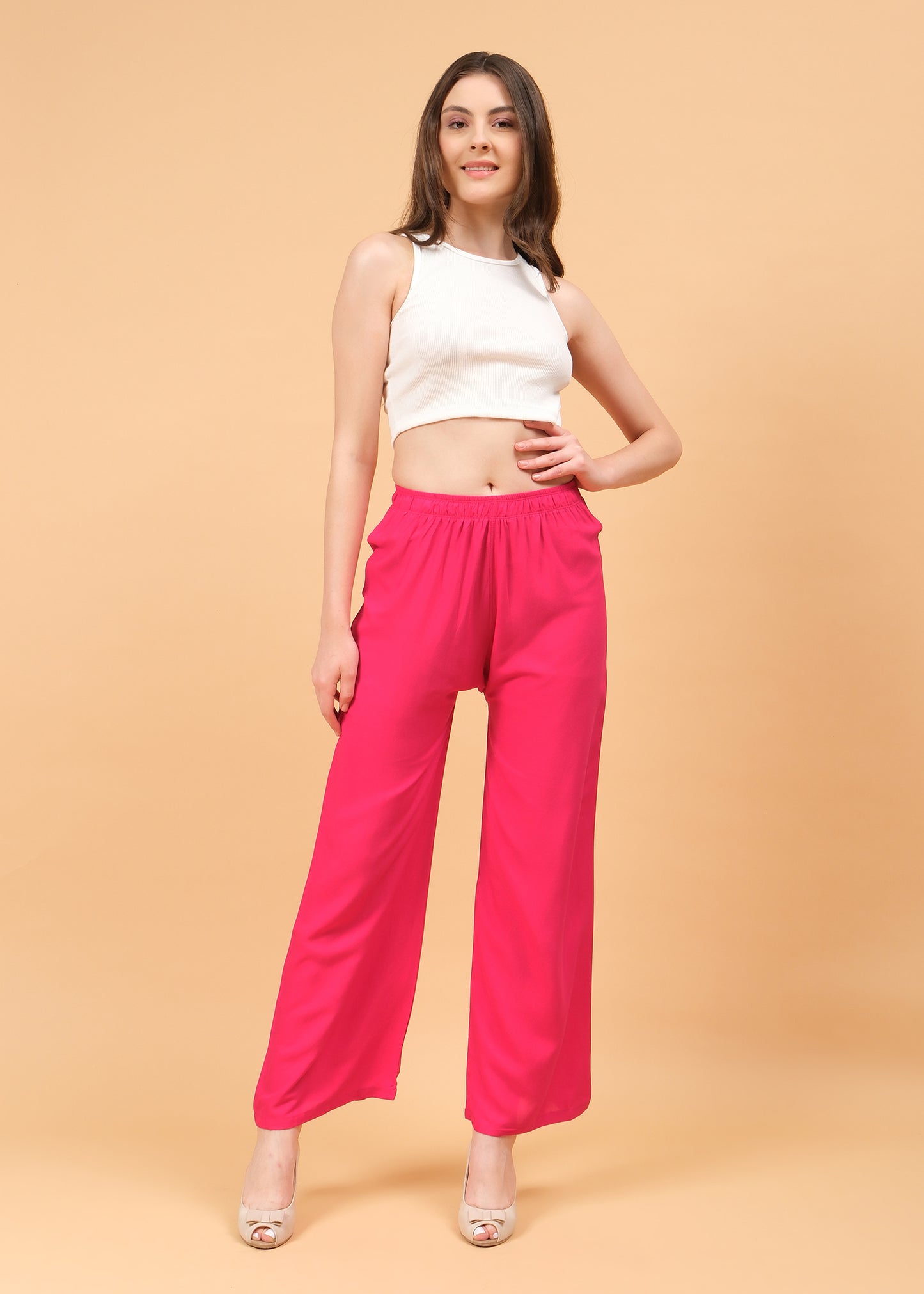 Stylish Women's Palazzo - Magenta