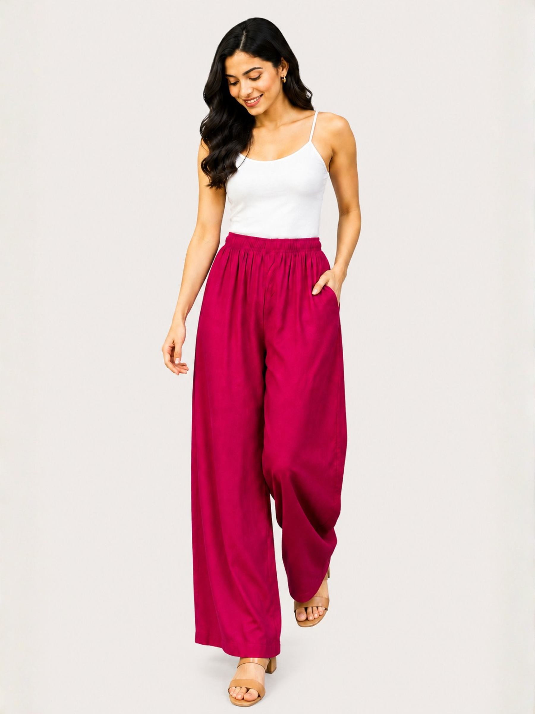 Stylish Women's Palazzo - Magenta