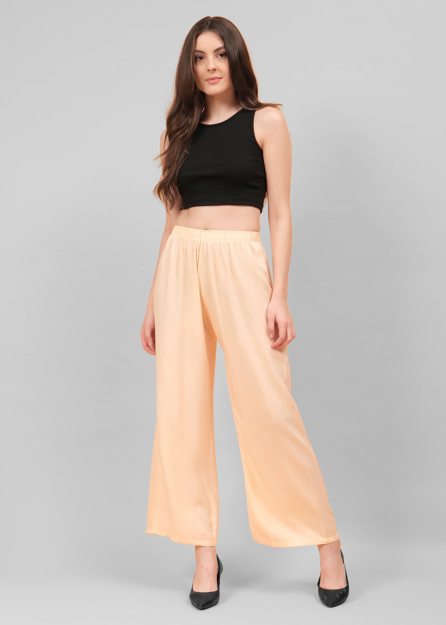 Stylish Women's Palazzo - Peach