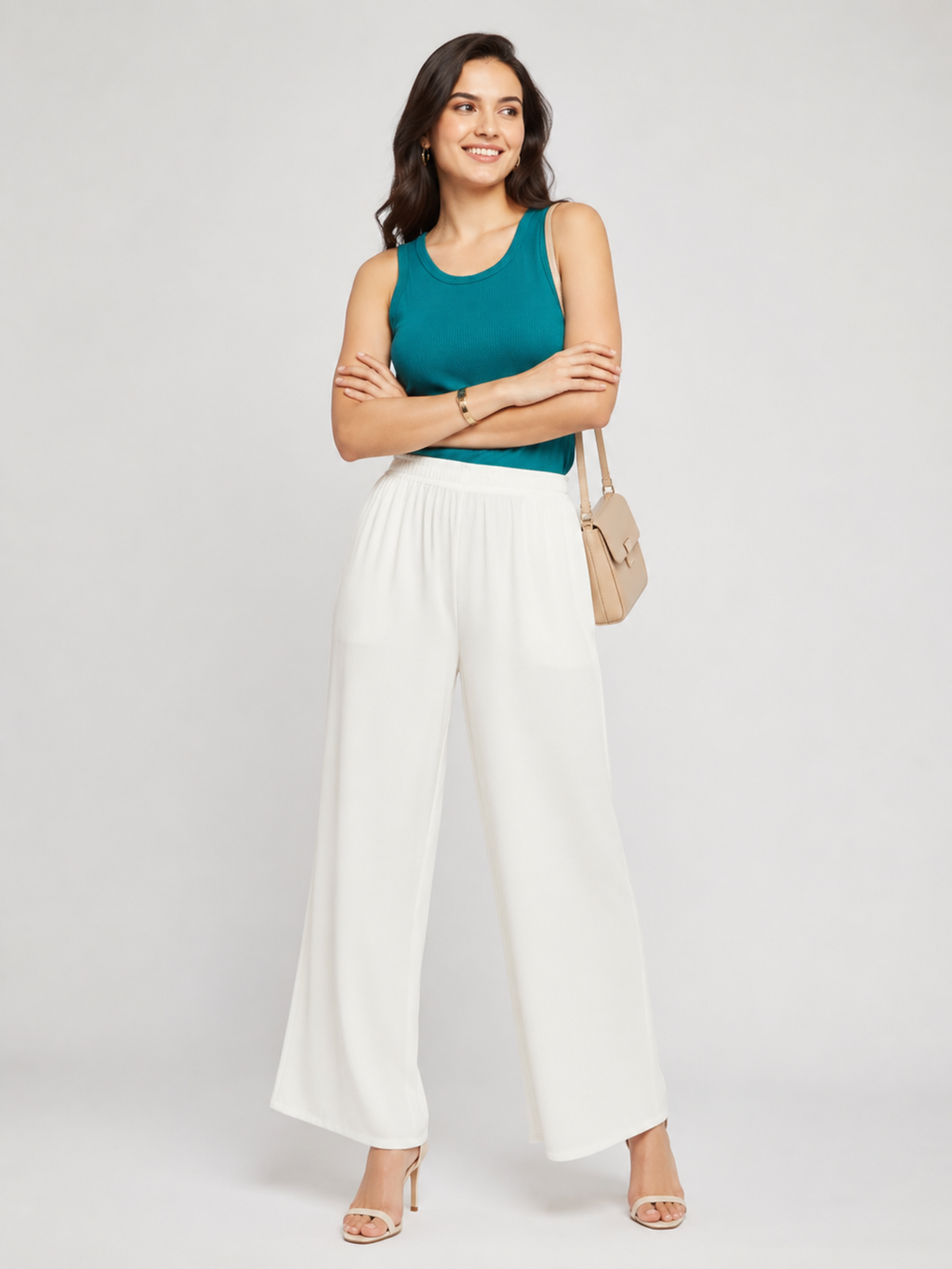 Stylish Women's Palazzo - White