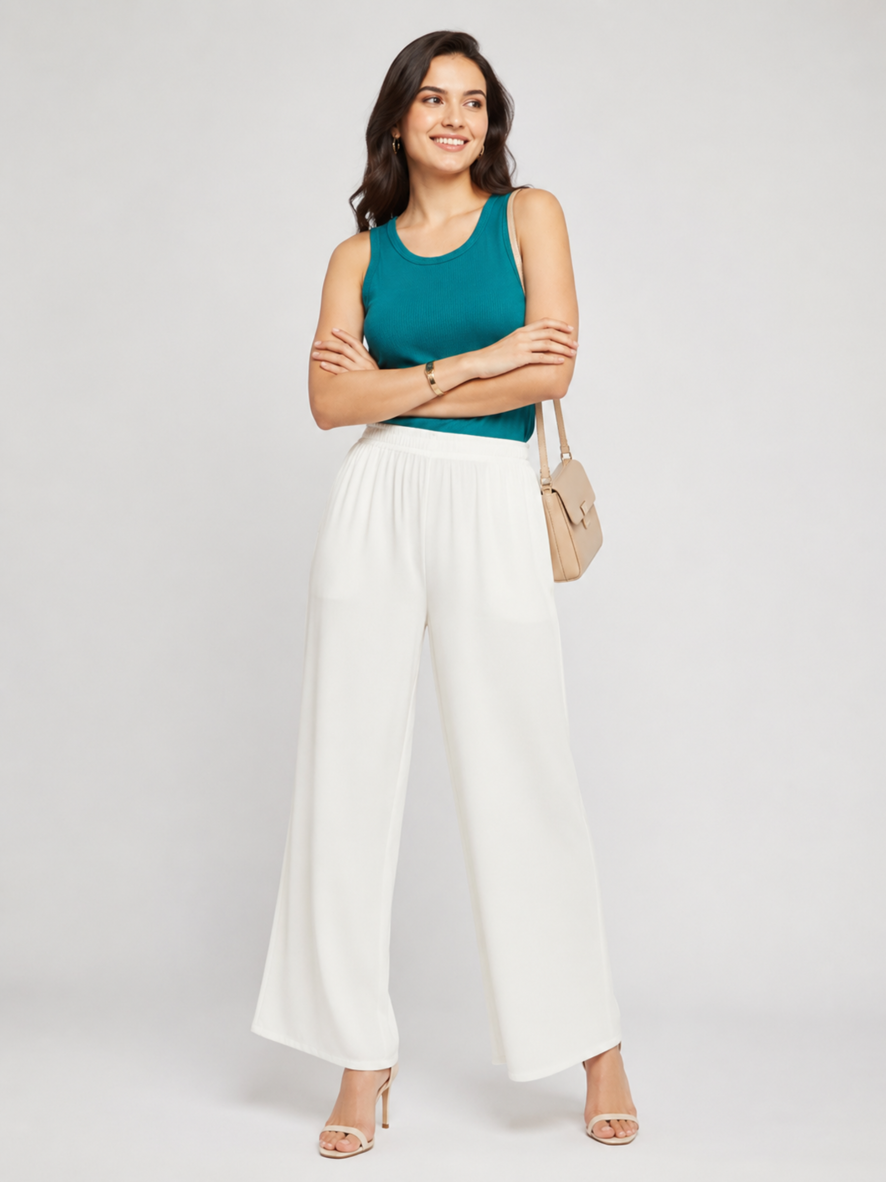 Stylish Women's Palazzo - White