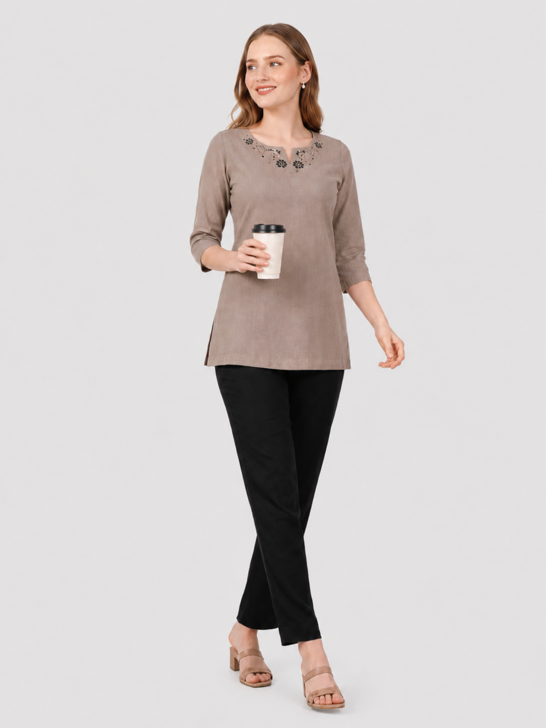 Stylish Women's Rayon Kurti Pants - Black