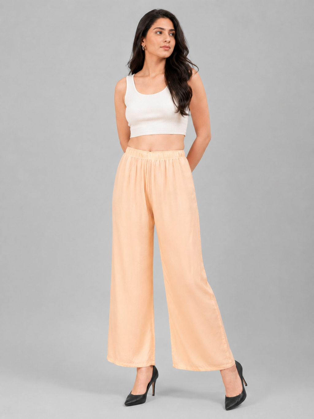 Stylish Women's Palazzo - Peach