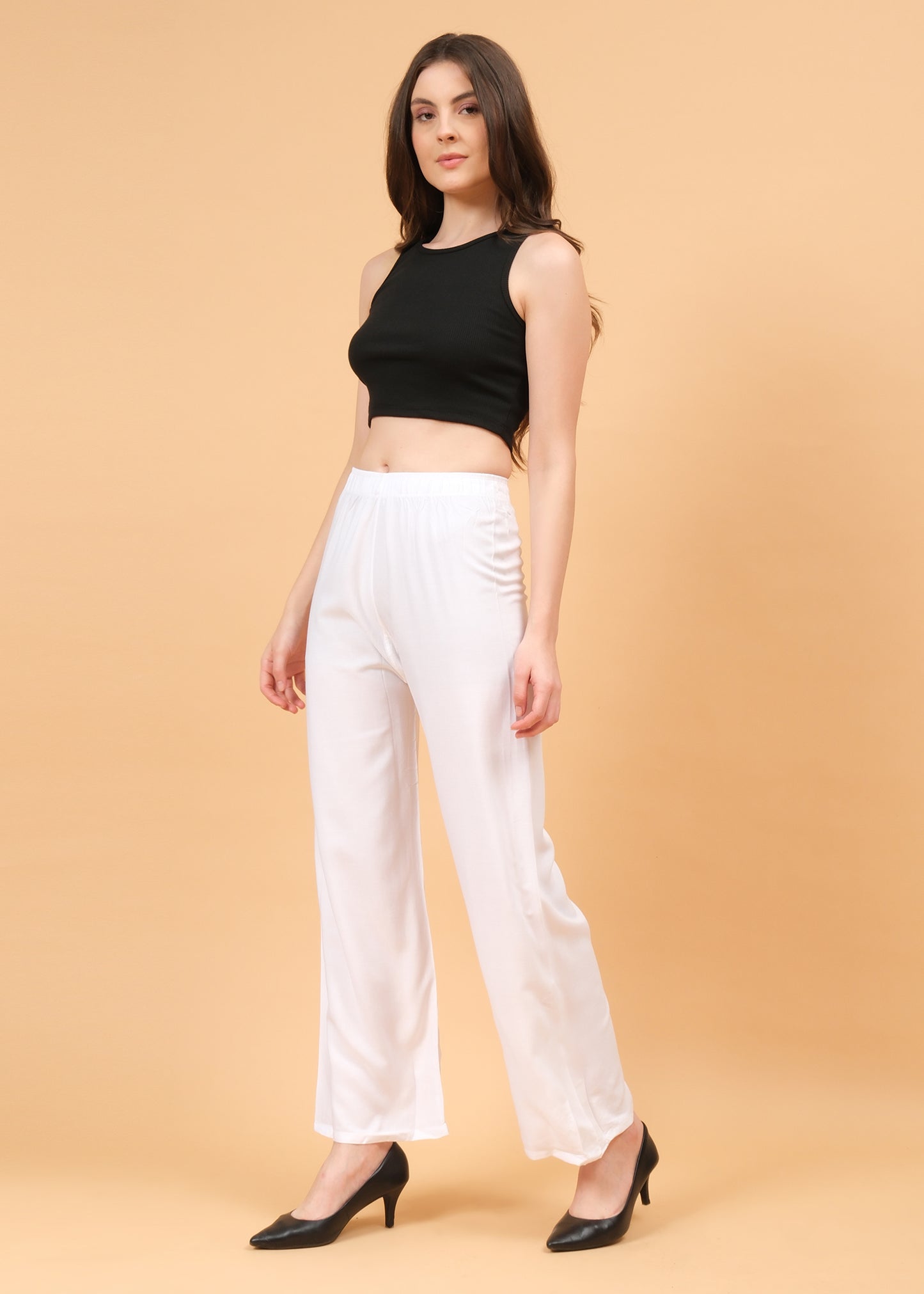 Stylish Women's Palazzo - White