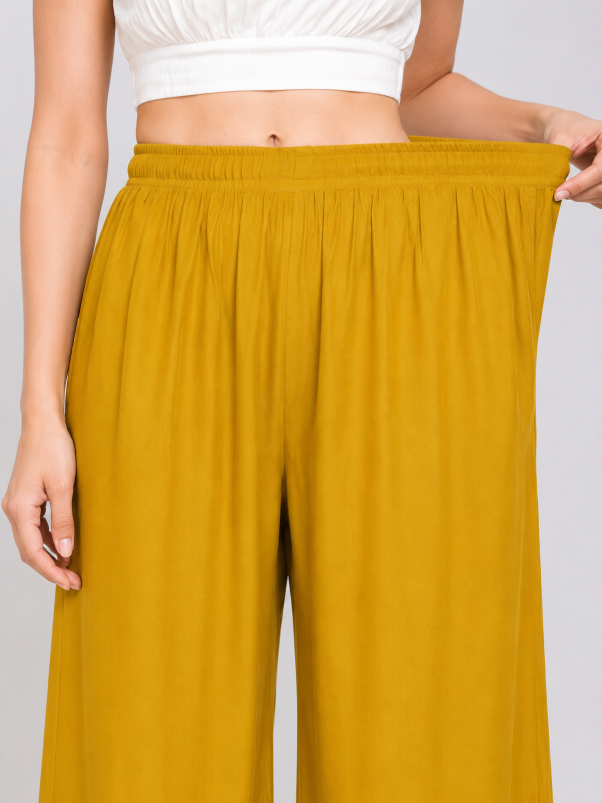 Stylish Women's Palazzo - Mustard