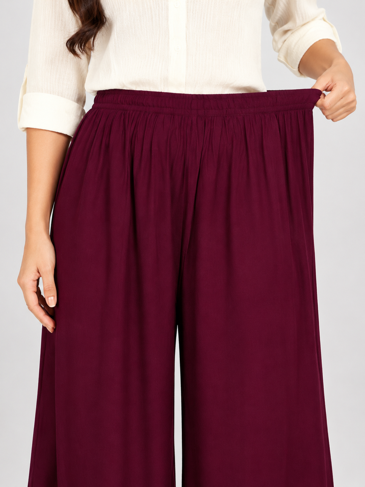 Stylish Women's Palazzo - Wine