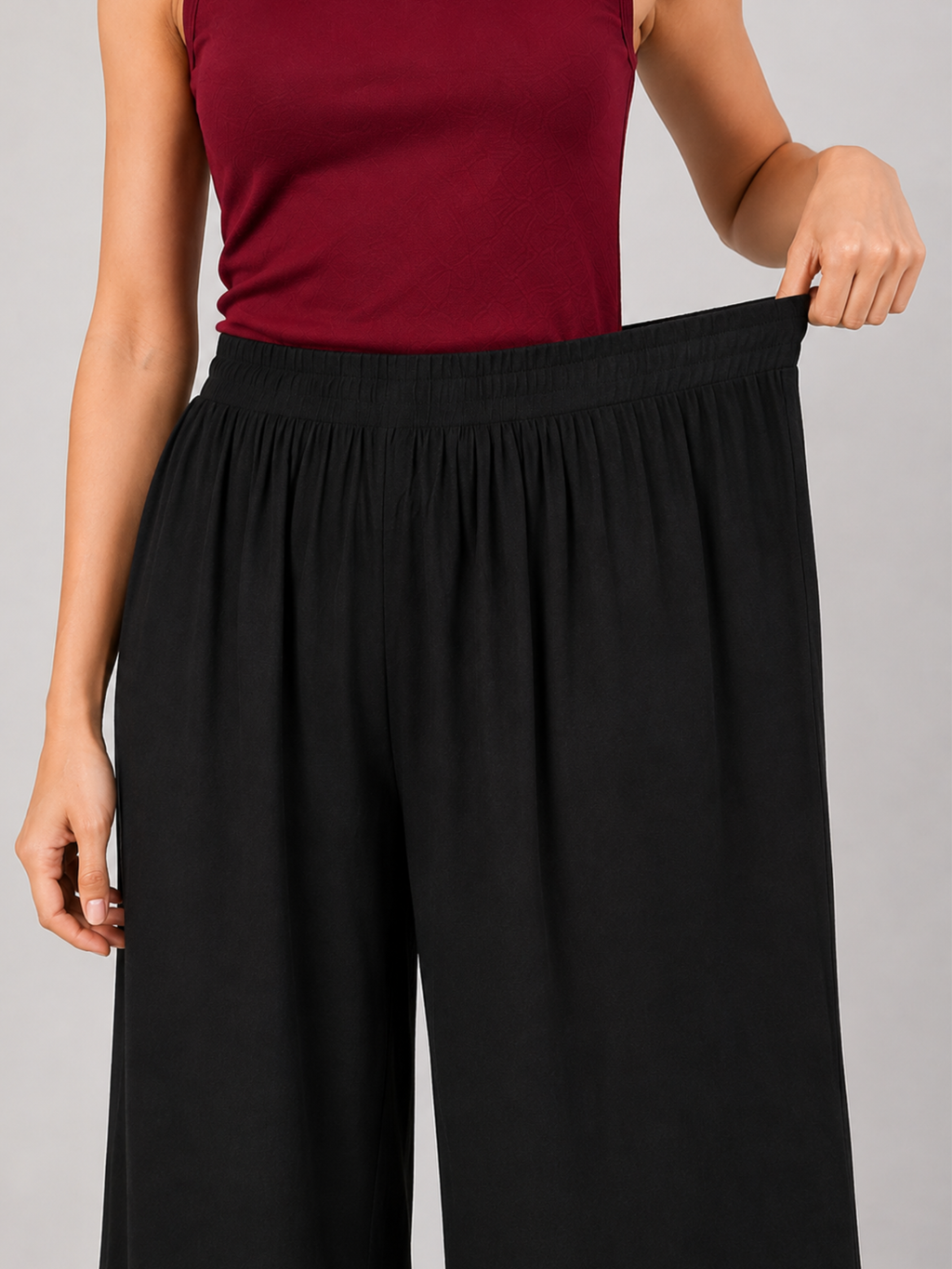 Stylish Women's Palazzo - Black