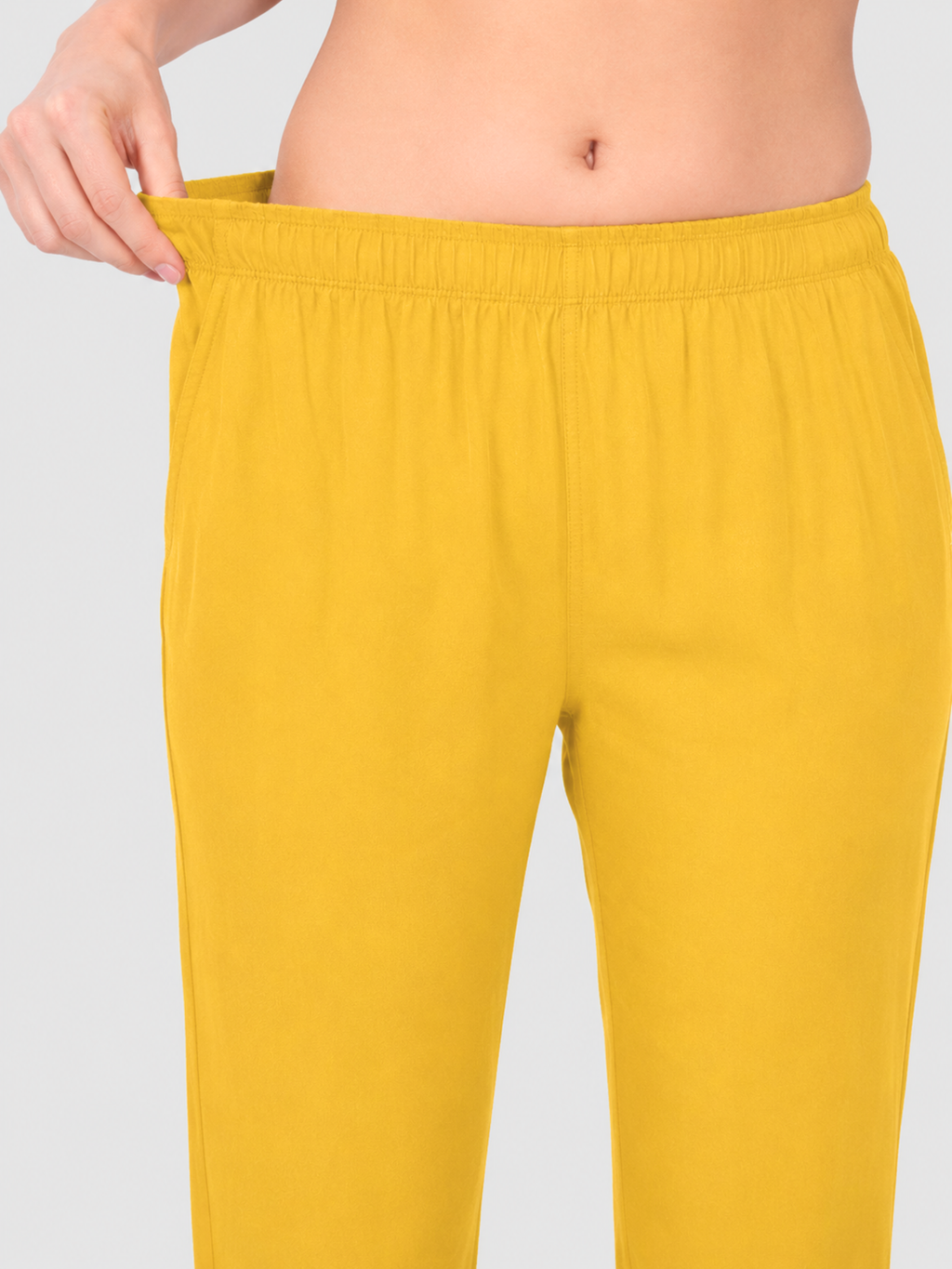 Stylish Women's Rayon Kurti Pants - Mustard