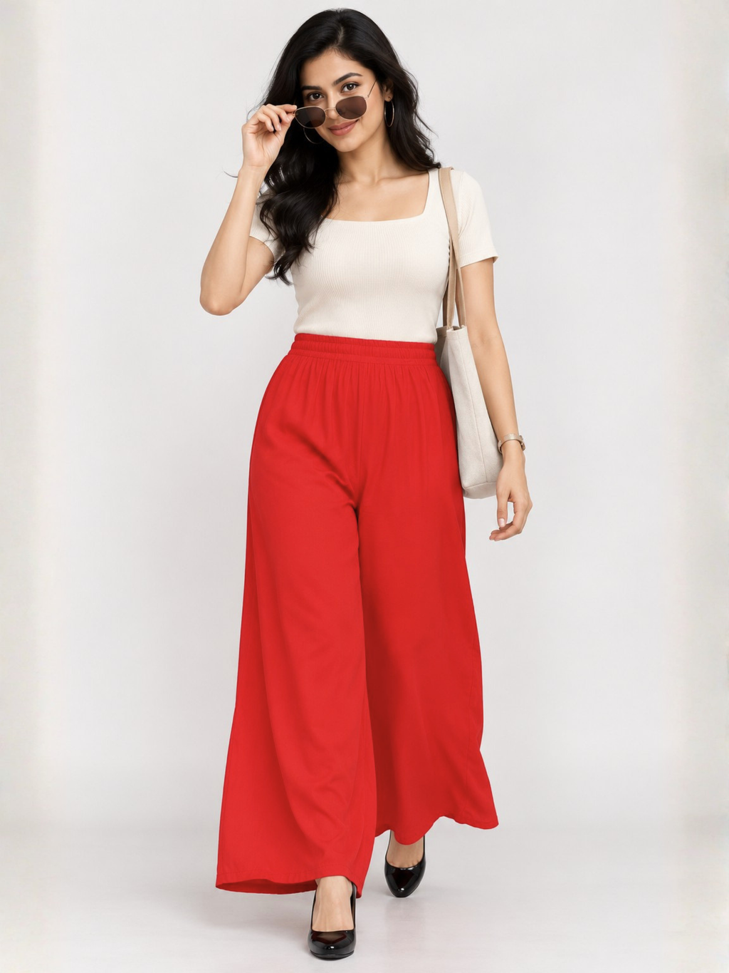 Stylish Women's Palazzo - Red