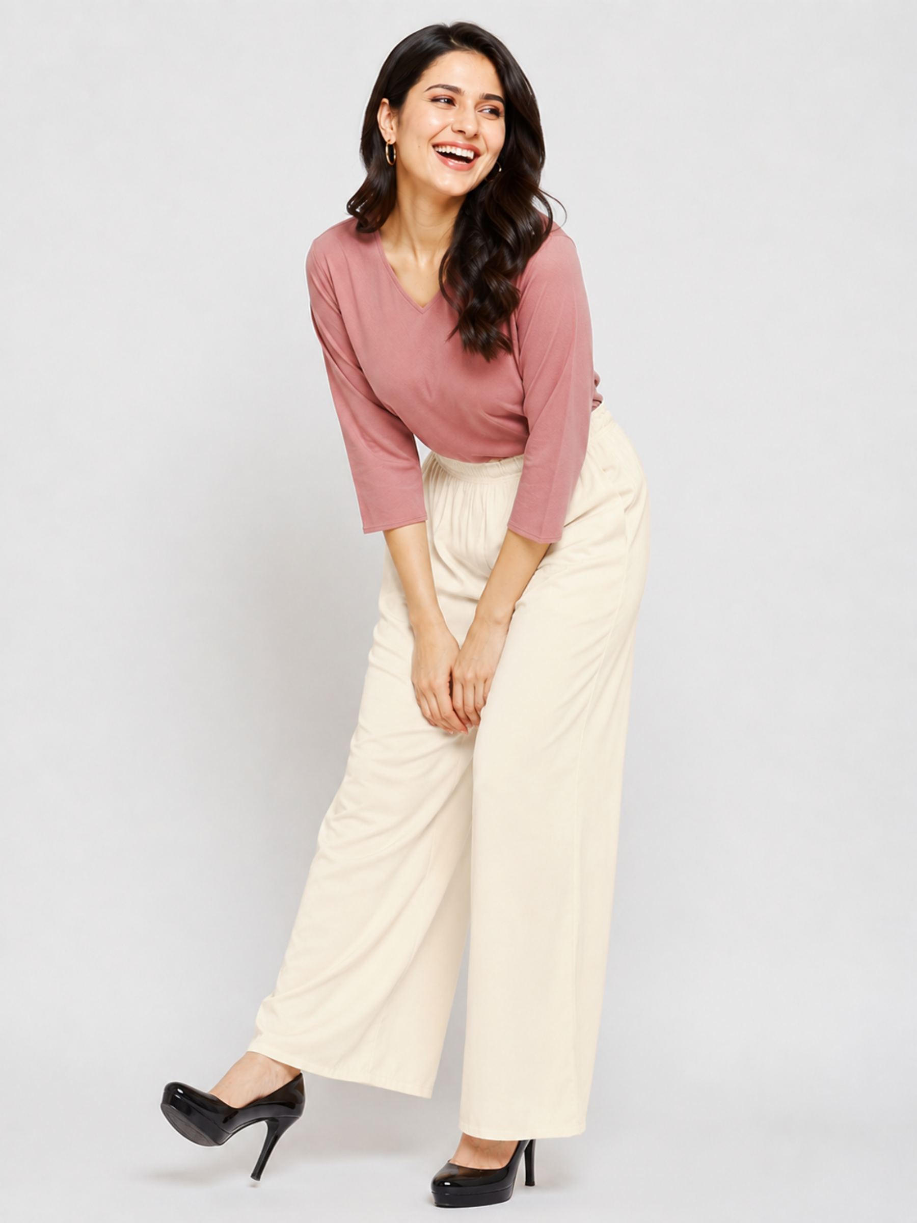 Stylish Women's Palazzo - Off White