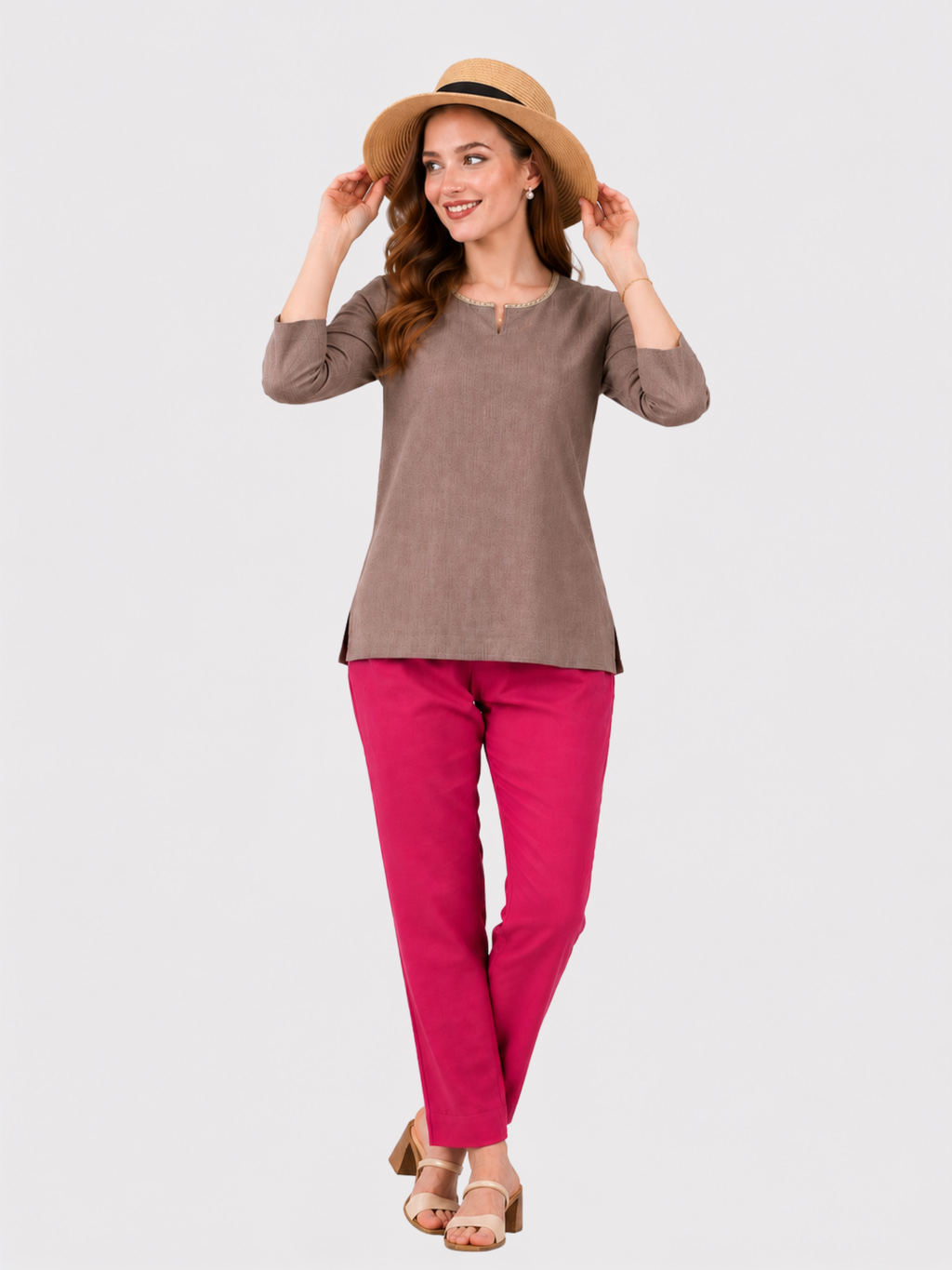 Stylish Women's Rayon Kurti Pants - Magenta