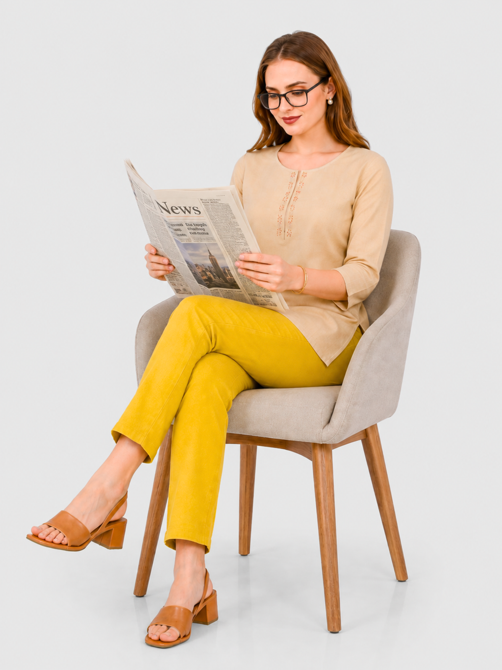 Stylish Women's Rayon Kurti Pants - Mustard