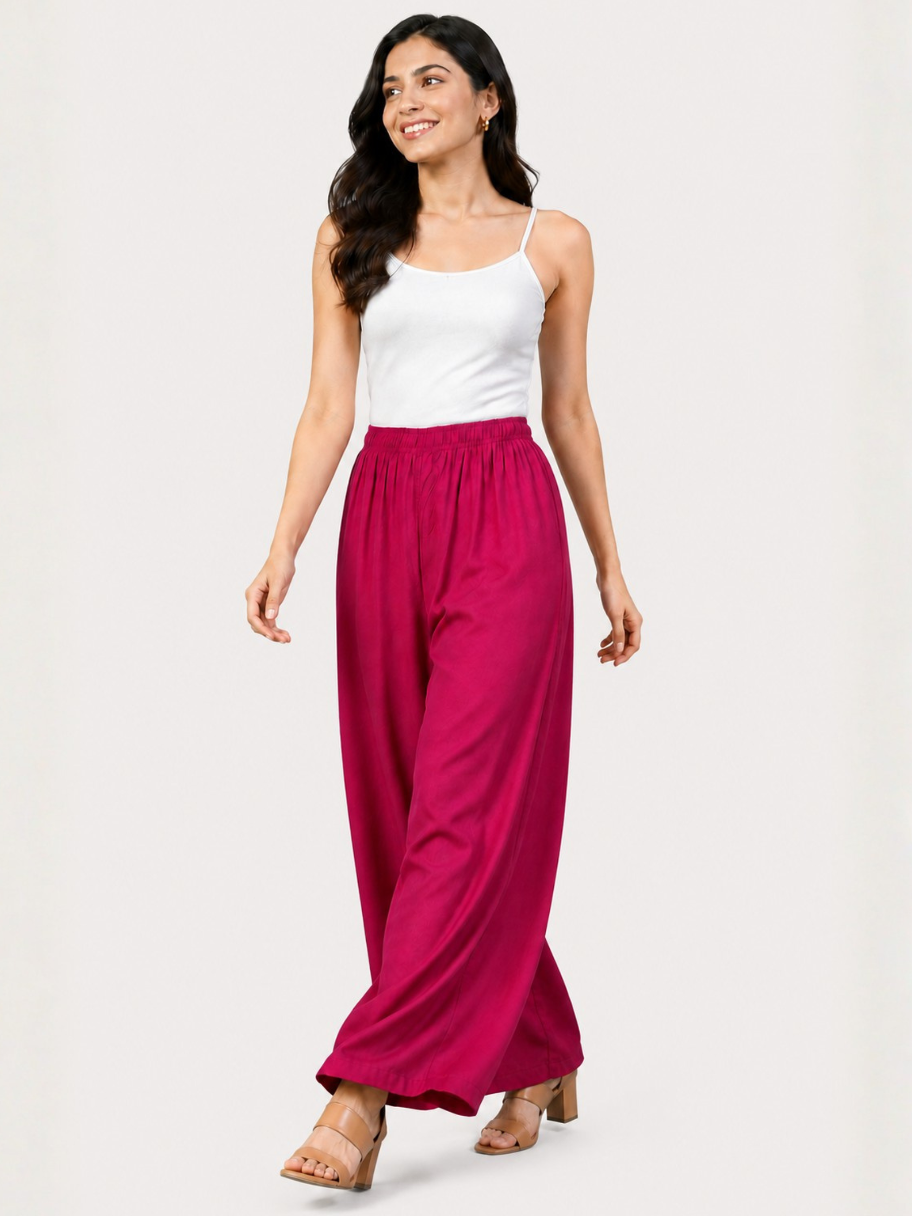 Stylish Women's Palazzo - Magenta