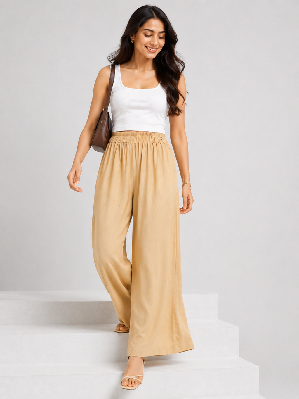 Stylish Women's Palazzo - Golden