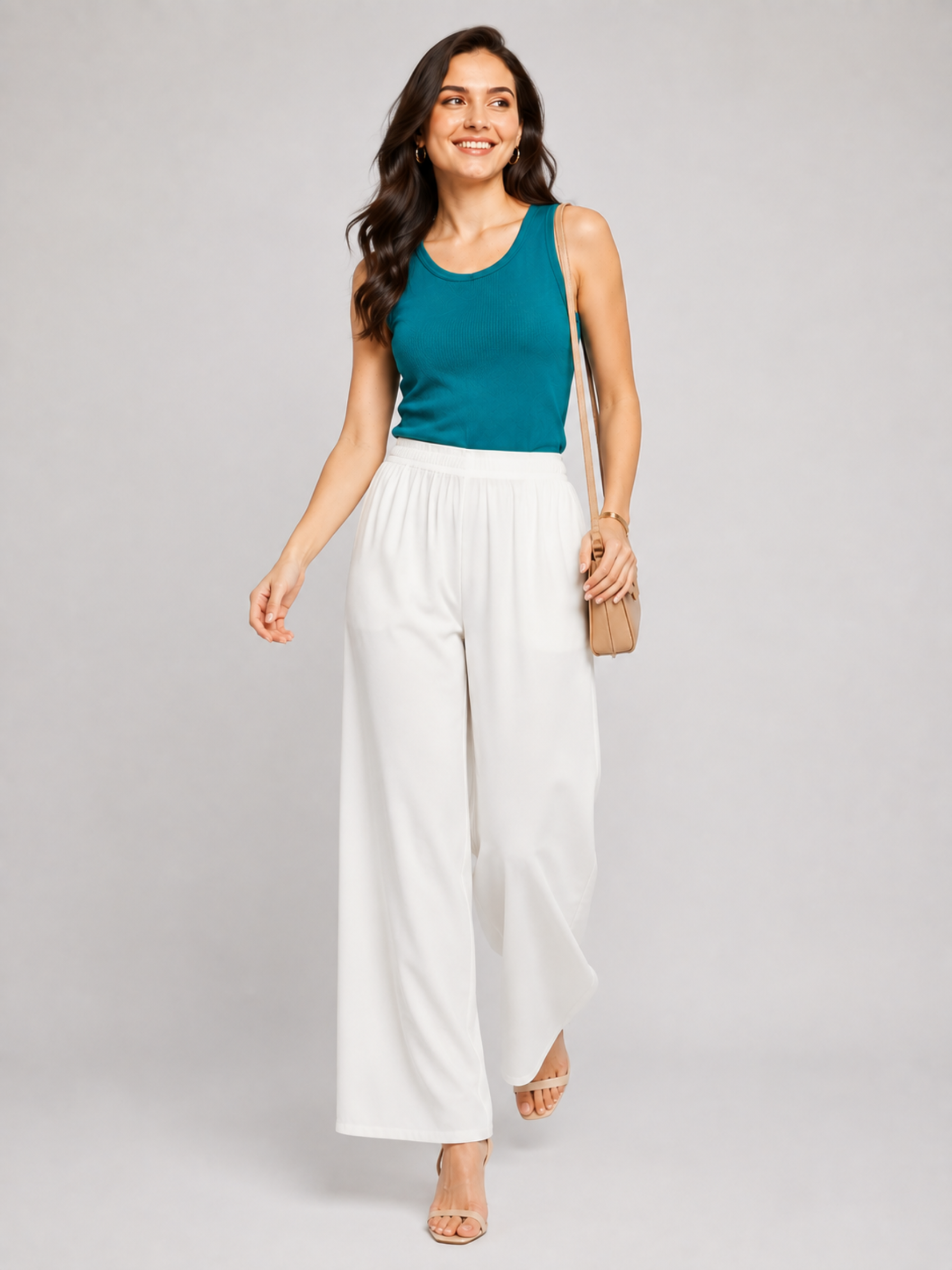 Stylish Women's Palazzo - White